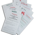 Letters can be done in many sizes and stocks.
